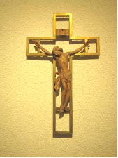 picture of the crucifix from St Joseph's, Pudsey